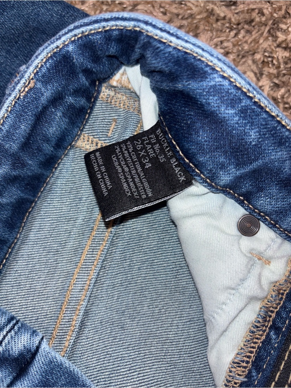 Buckle black High-Rise Flare Women's Jeans 26 x 34 - Picture 7 of 8
